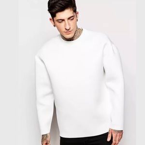 ASOS Oversized Sweatshirt Scuba knit Raw Edge